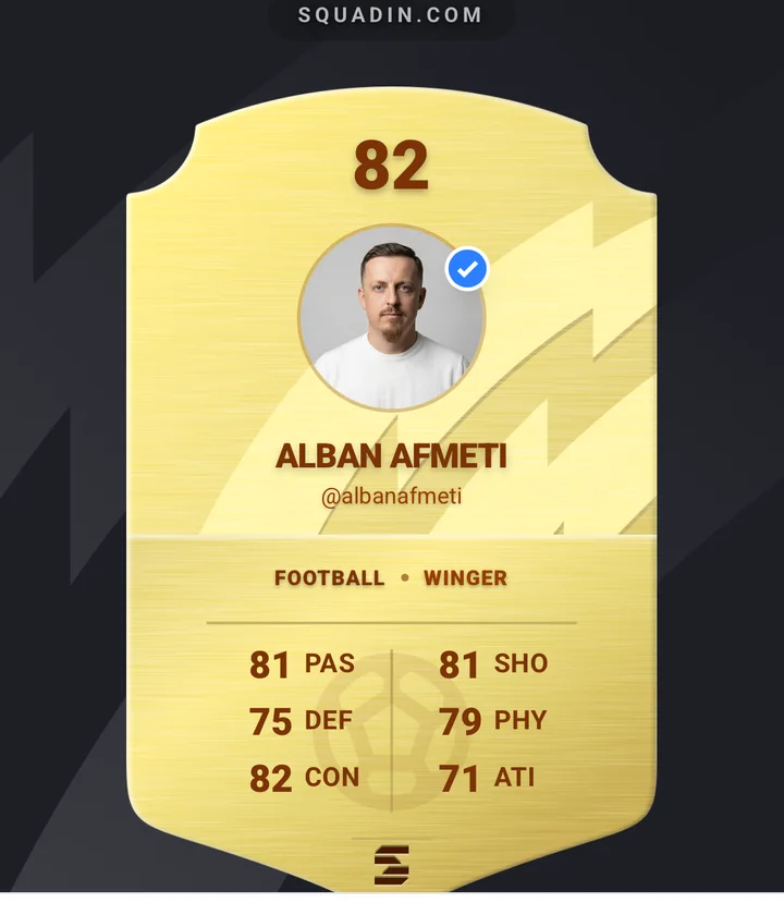 Player card