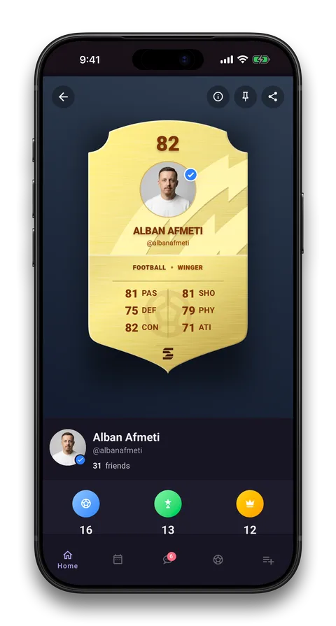 Squadin app screen: Keep your legacy